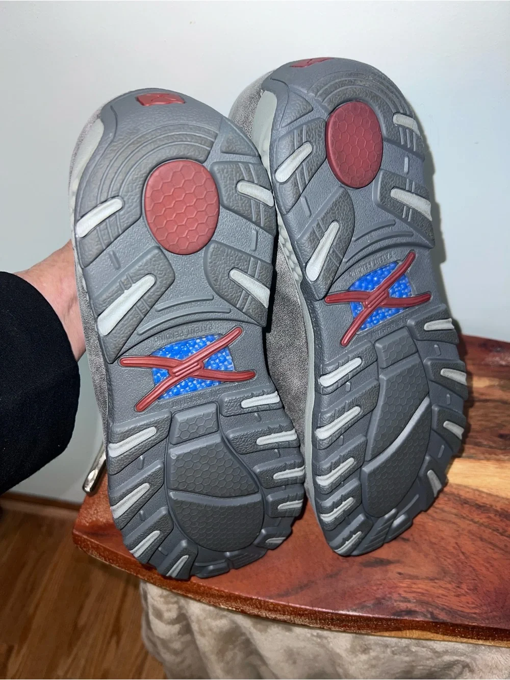 Twisted X MXC0005 Men’s 11.5 W Gray Leather Woven Driving Moc Shoes